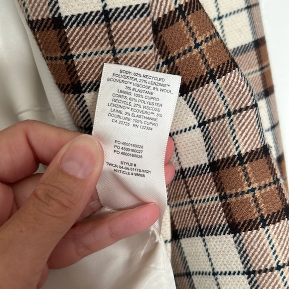 Wilfred Plaid single breasted blazer - Picture 6 of 9